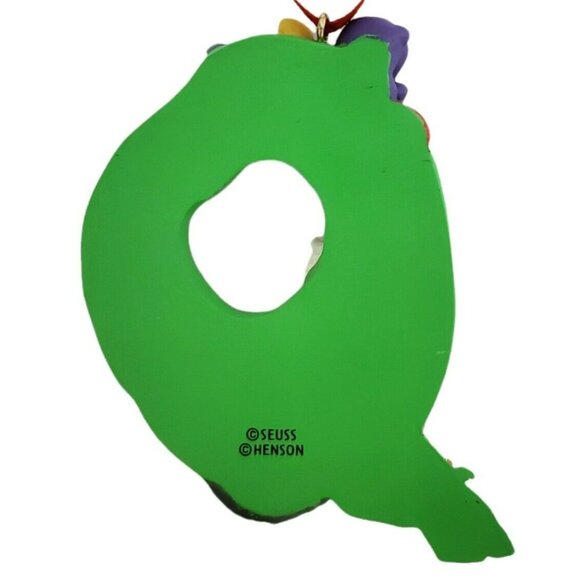 Cat In Hat Christmas Ornament Wreath Monkey Dog Scarf Dr Seuss Henson Vintage - Picture 5 of 7